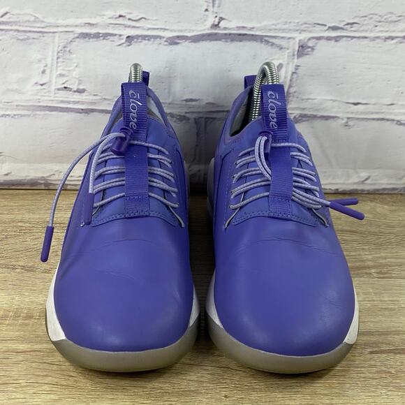 Clove Purple White Nursing Shoes Women's 8 Comfort Walking Healthcare Sneakers - Picture 2 of 8